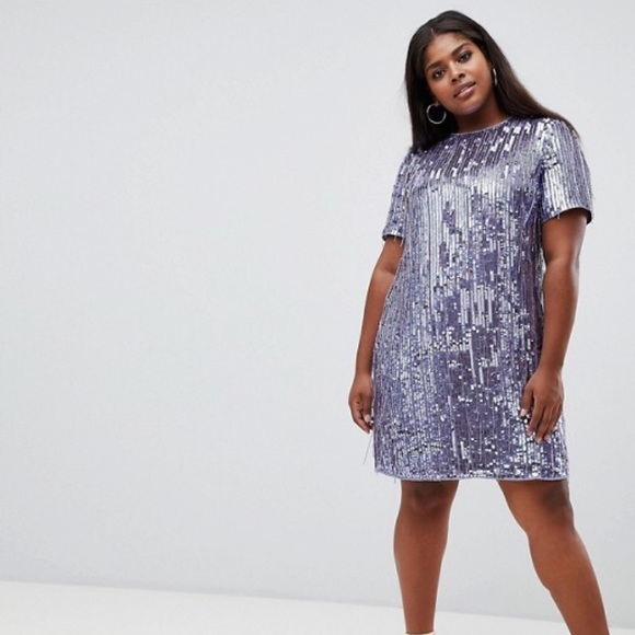 ASOS Curve Dresses & Skirts - ASOS Sequin Shift Dress